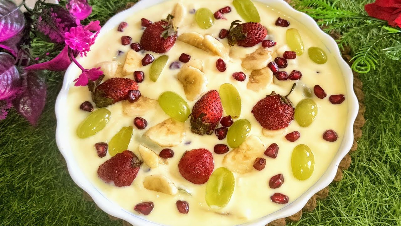 परफेक्ट फ्रूट कस्टर्ड रेसिपी परफेक्ट माप से 2026 Ramzan special fruit custard recipe