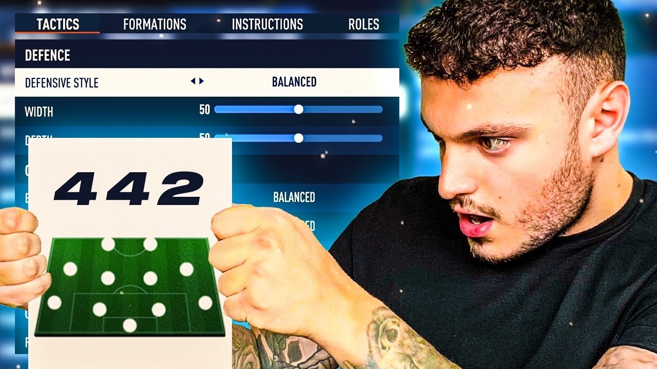 The Best Broken 442 FC24 Custom Tactics 🚨🔥