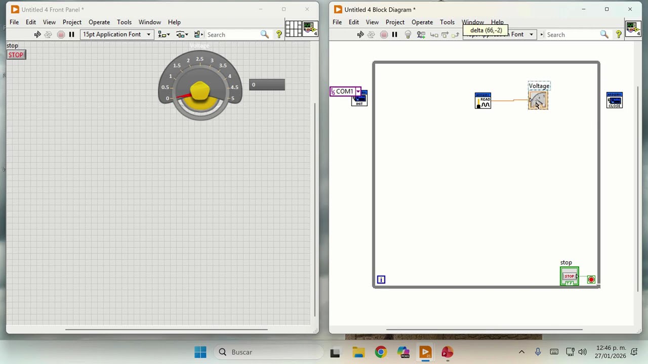 Programación Entrada Analógica Arduino-LabVIEW