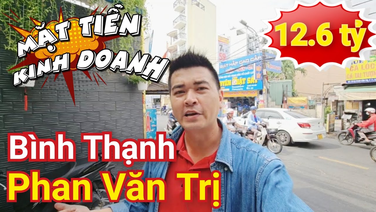 12.6 tỷ, Bán nhà Mặt Tiền kinh doanh sân rộng Phan Văn Trị, Bình Thạnh