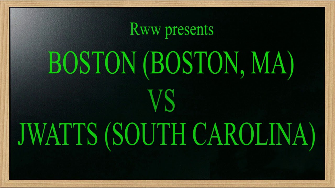 BOSTON VS JWATTS | RWW BATTLE LEAGUE VOL. 7 | RAP BATTLE