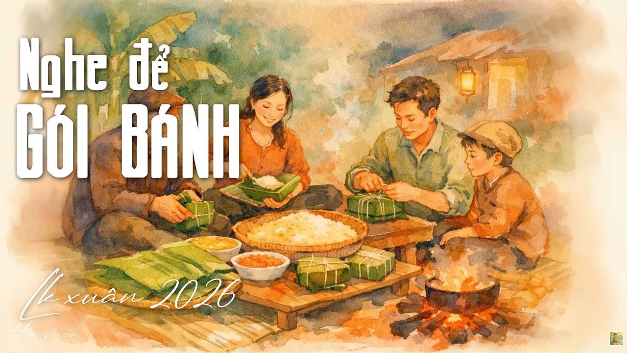 Nghe để gói bánh chưng tết...🎧 Liên khúc nhạc tết Piano & Sáo Trúc không lời | nhạc xuân 2026