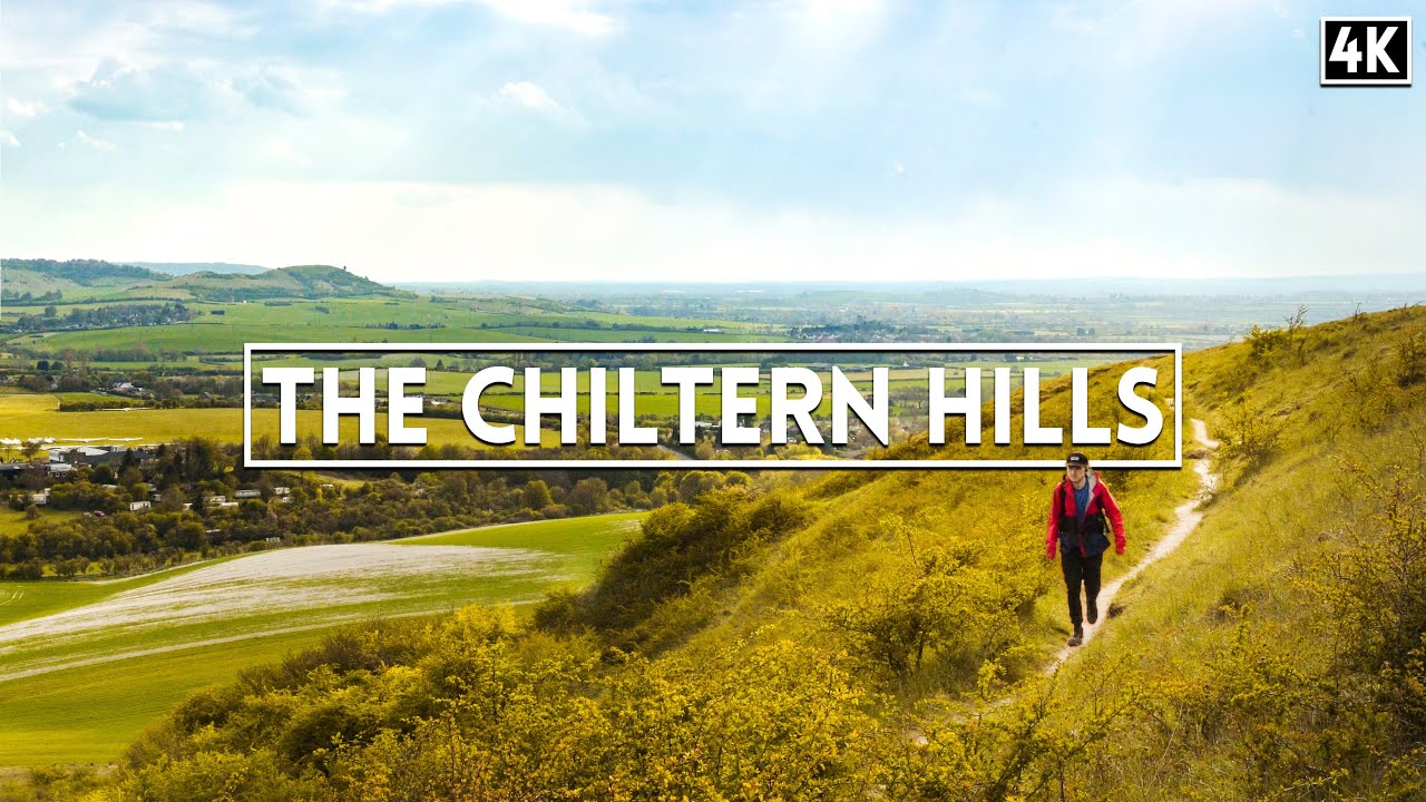 Solo Hiking 12 Miles along the Chiltern Hills - (4k)