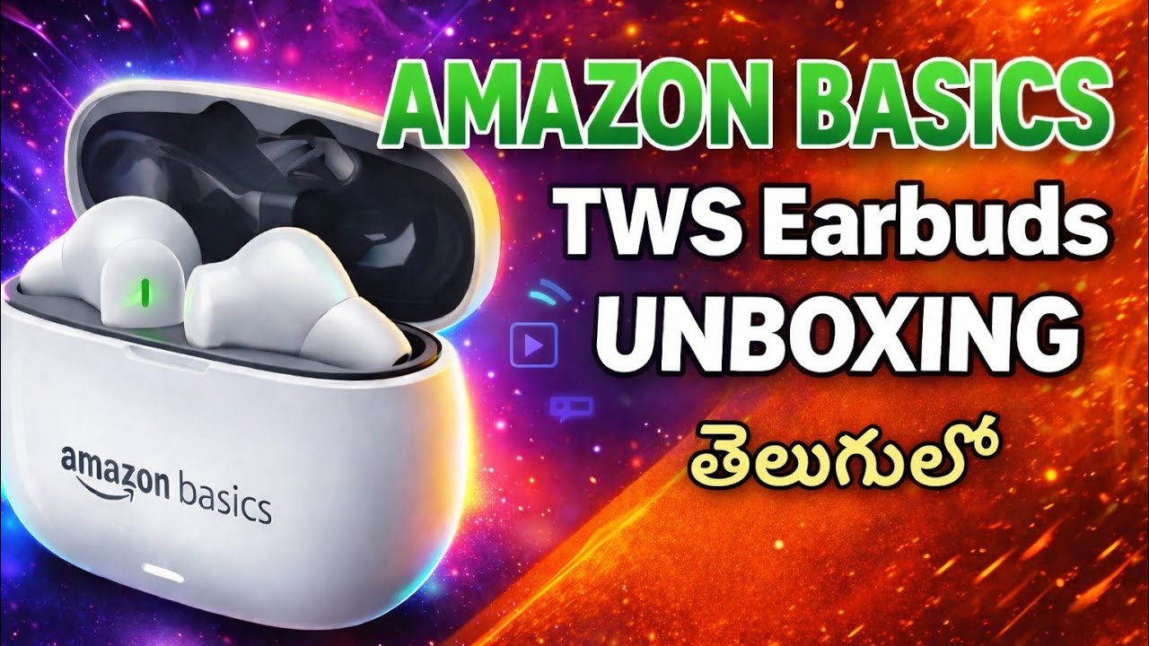 Amazon basics TWS earbuds unboxing in telugu | best budget earbuds under 1000 | pardhu tech vlogs
