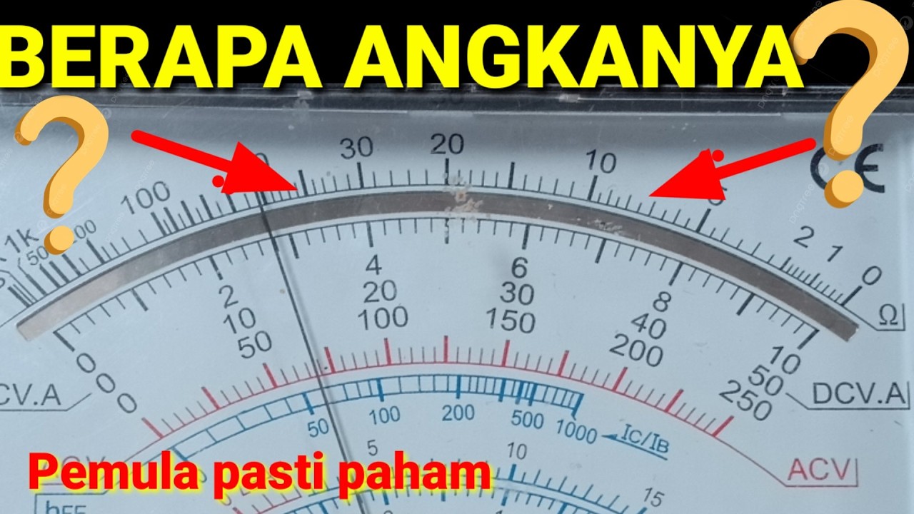 Cara membaca skala Ohm Multimeter Analog #Tutorial Pemula