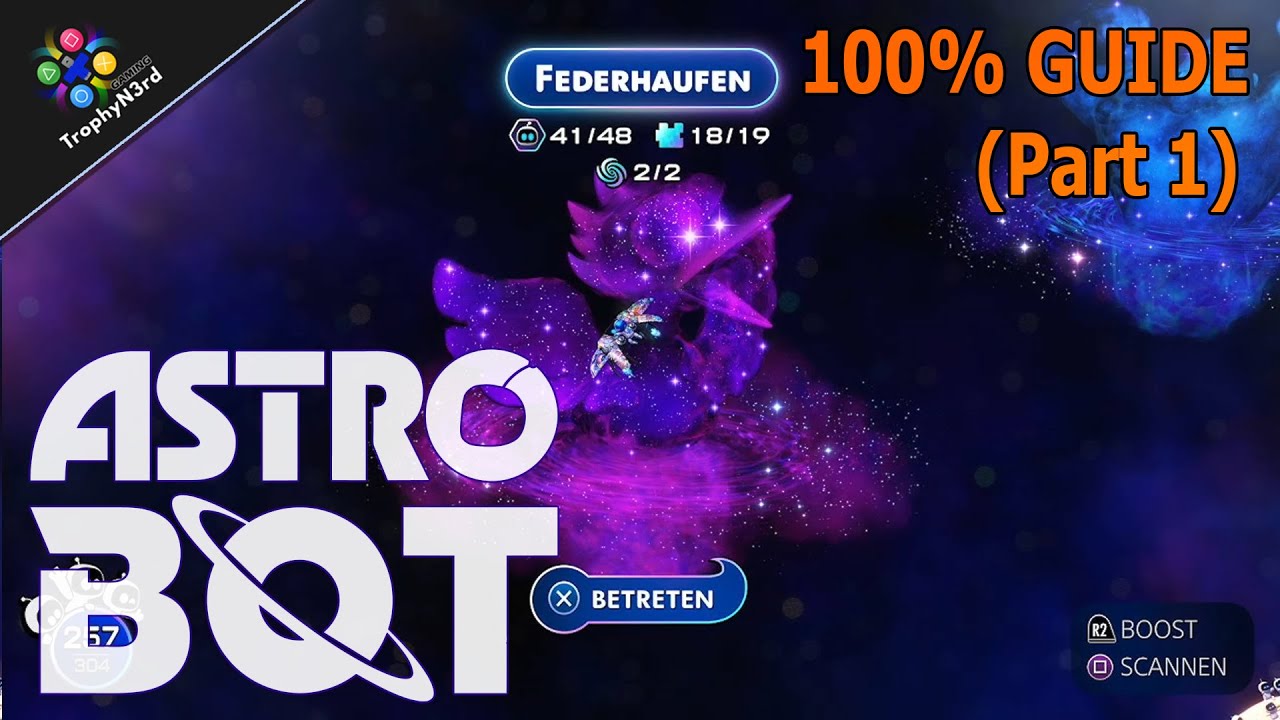 AstroBot - Federhaufen Galaxy (Part1) 100% Guide Deutsch