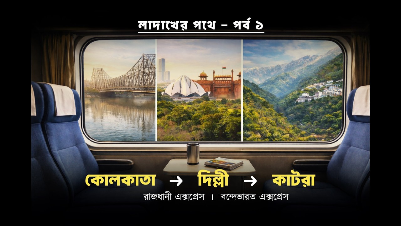 কোলকাতা থেকে লাদাখ: দিল্লি–কাটরা হয়ে স্বপ্নের পথে | লাদাখ পর্ব ১ |Kolkata to Ladakh:Via Delhi–Katra