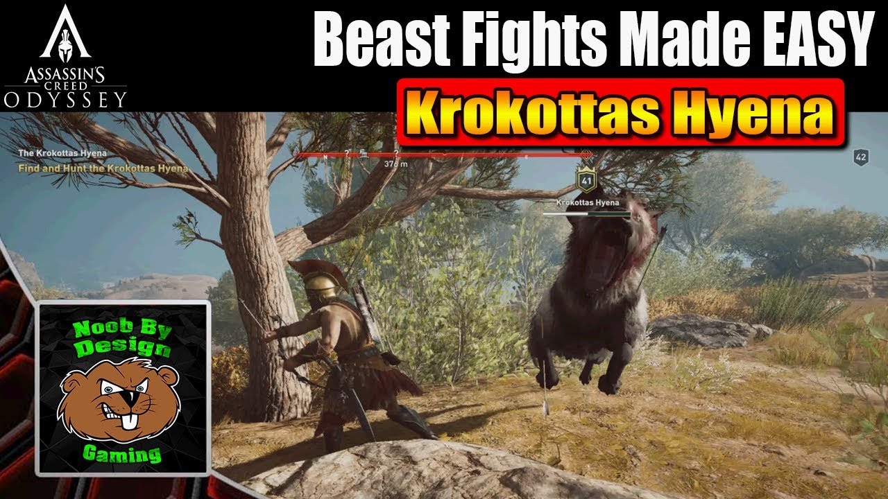 Assassins Creed Odyssey — Как победить Крокоттас-гиену — Бои зверей стали проще