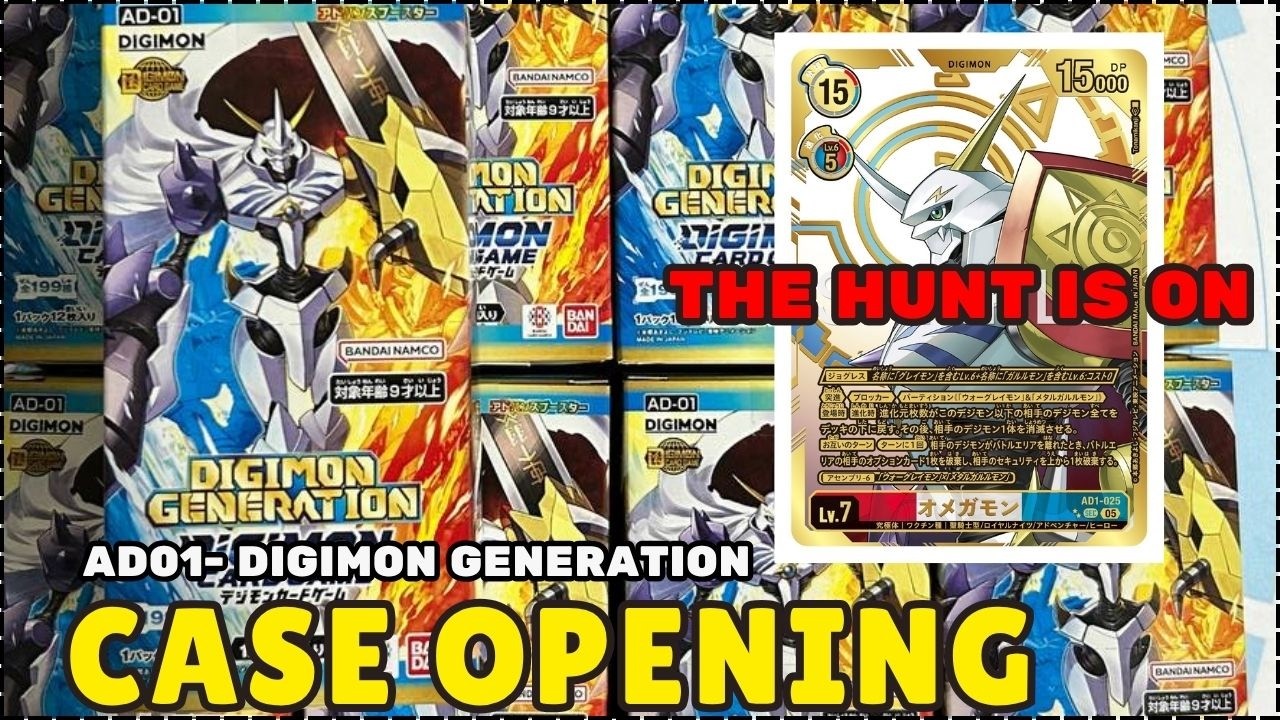 【DIGIMON TCG】AD-01 DIGIMON GENERATION CARTON OPENING! HOT STREAK PLEASE CONTINUE!!