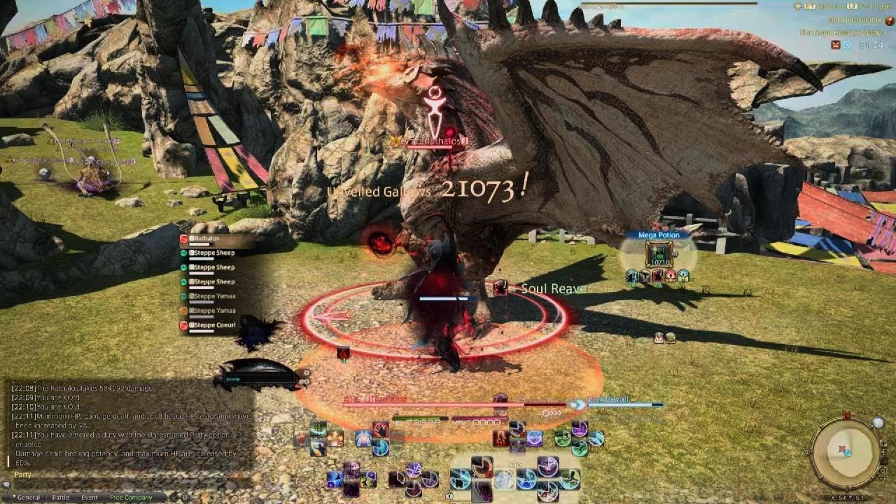 FINAL FANTASY XIV Endwalker - Reaper, solo The Great Hunt Extreme