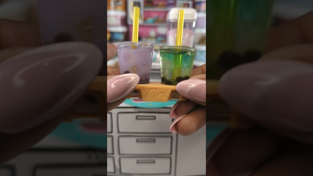 Lavender Boba Milk Tea!!🧋#boba #fyp #shorts #miniverse #miniappliances #milktea