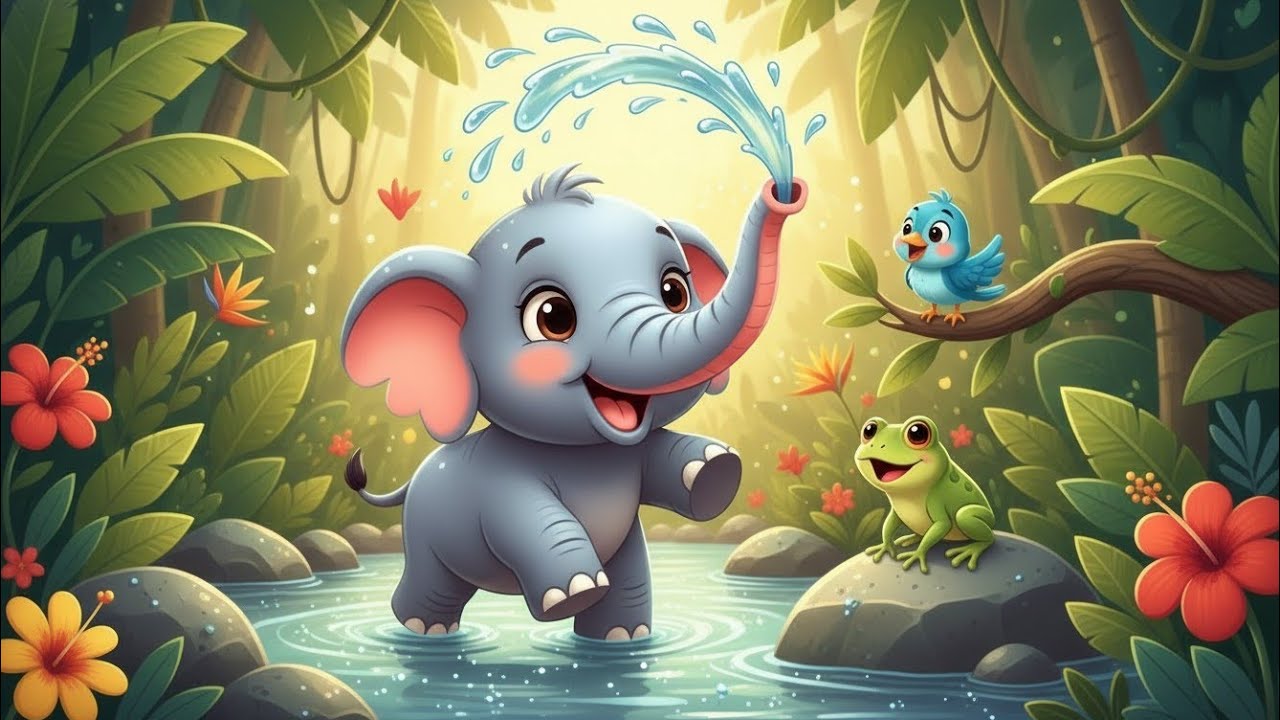 Baby Elephant Song 🐘 | Cute Animal Song for Kids