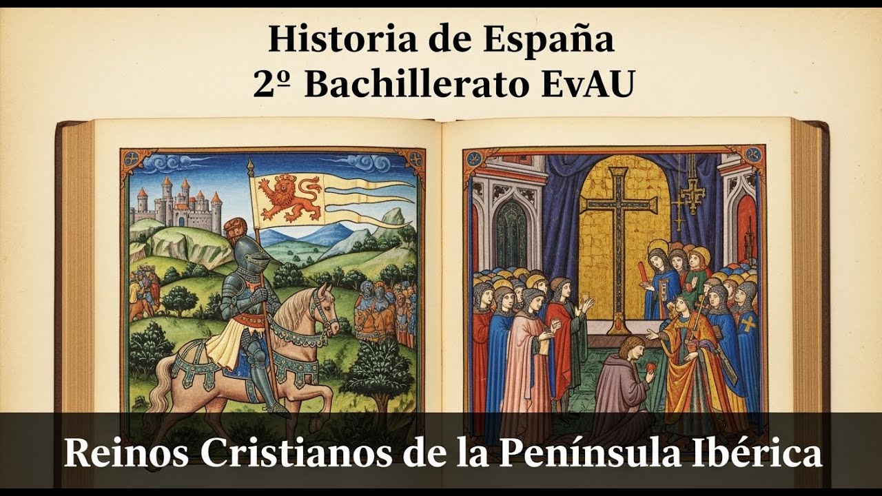 Historia España.  📕 tema 2.2: La EDAD MEDIA: los reinos Cristianos. 2º BACHILLERATO.