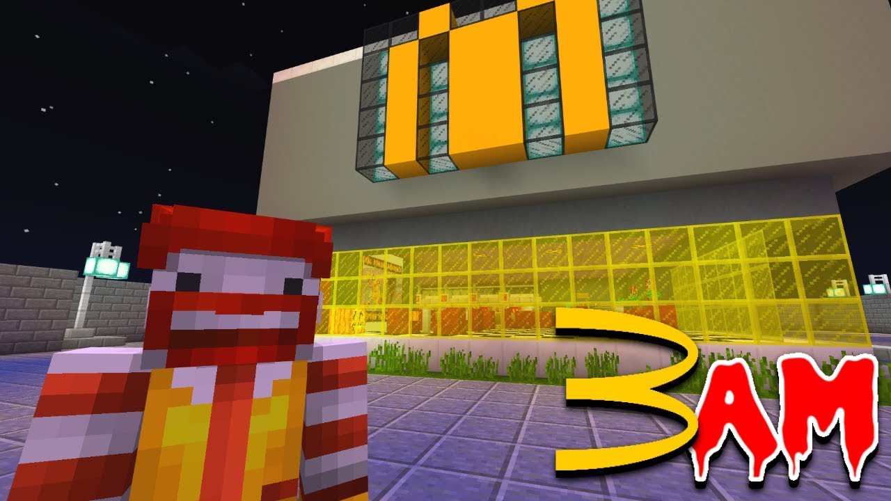 Do NOT Go to McDonalds in Minecraft Pocket Edition at 3:00 AM!!!