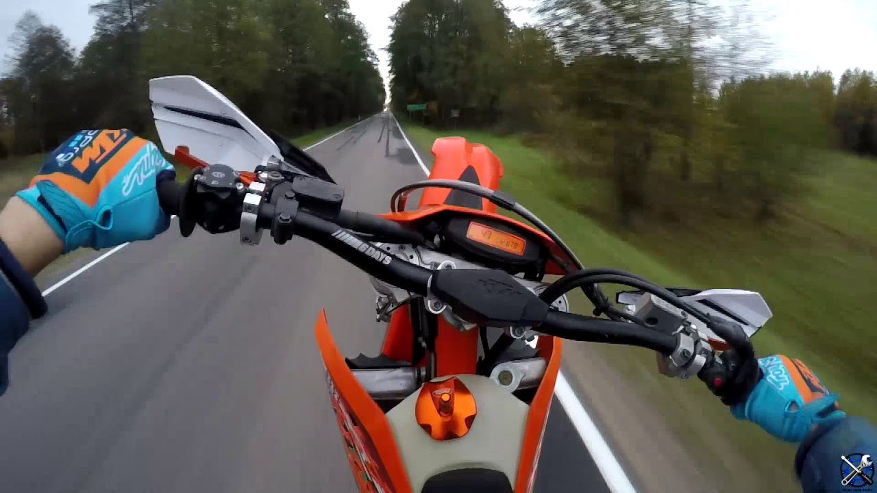 Rwanie na koło EXC F 250 z 5 biegu bez sprzegła