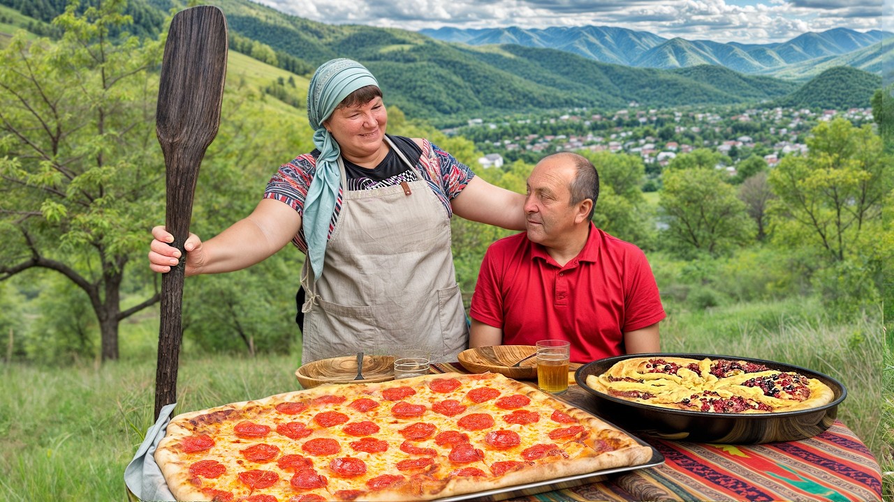 Making Pizza the Old Country Way - Rustic Village Life