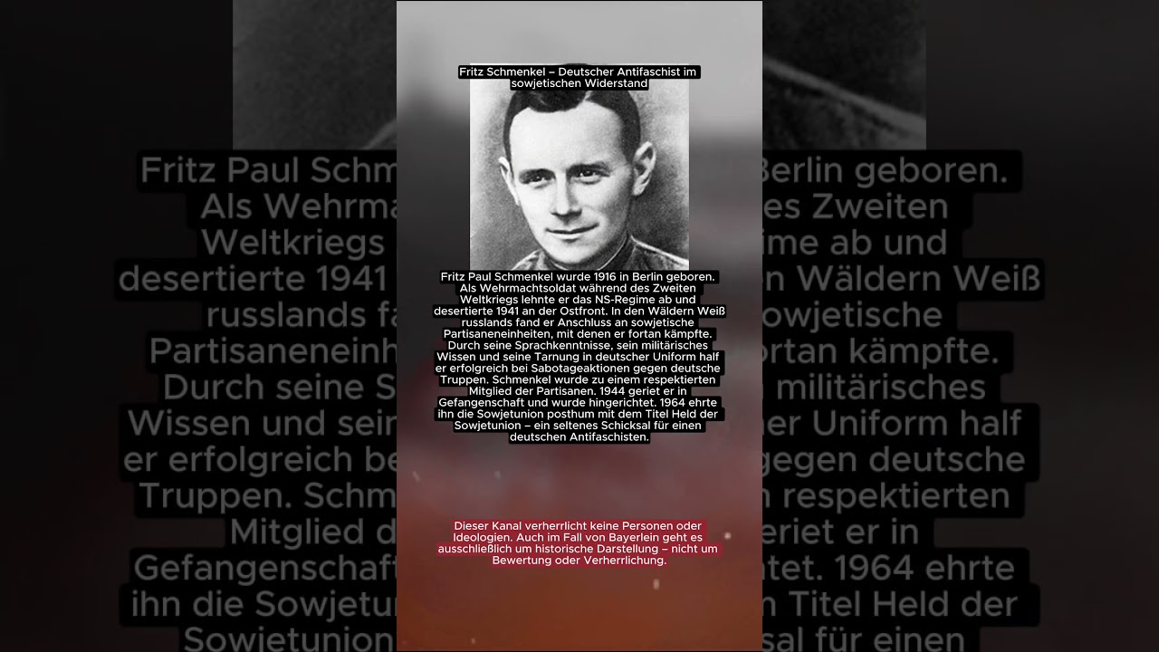 Fritz Schmenkel &ndash; Deutscher Antifaschist im sowjetischen Widerstand