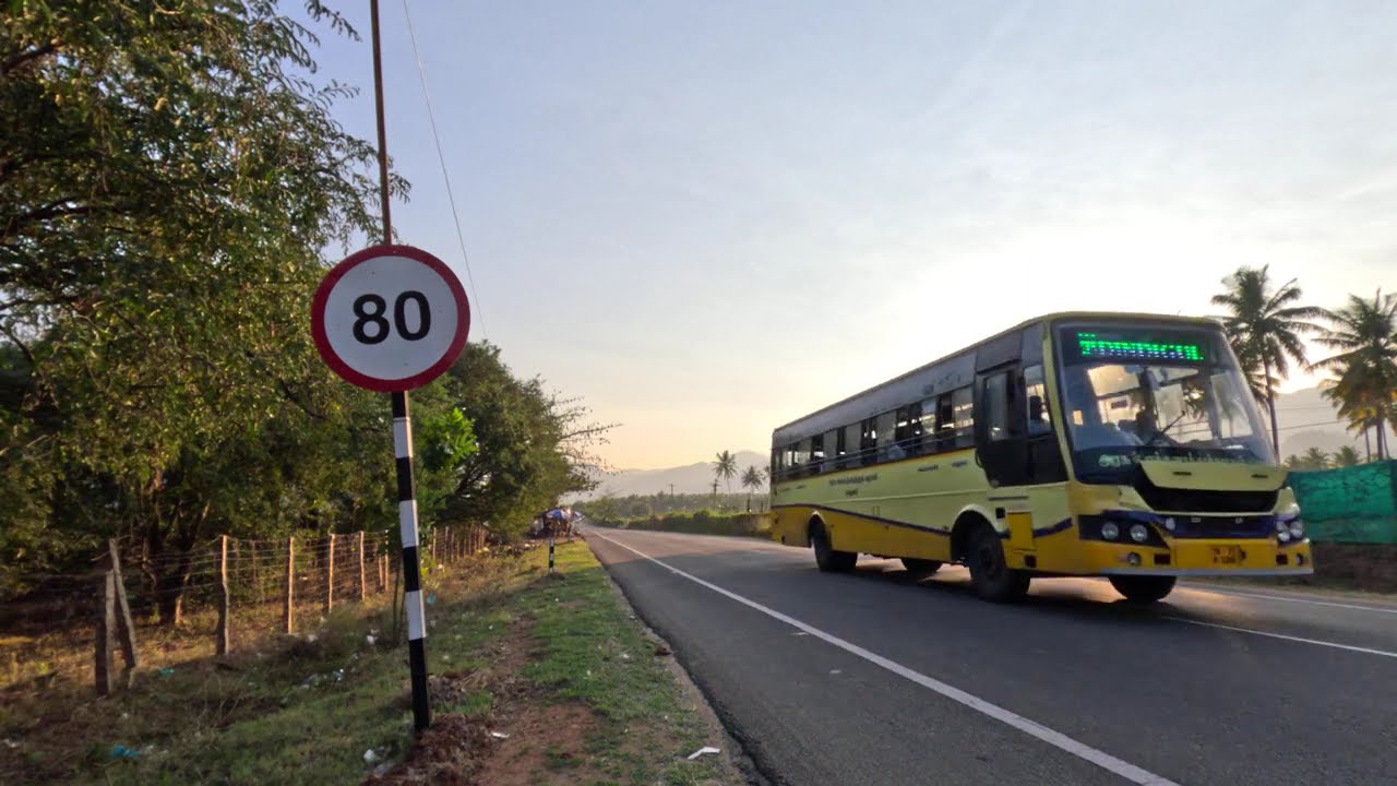 Sunset Drive in India 🔥 Kumily - Cumbum – Theni Road 🔥 Tamil Nadu Scenic Route 🔥 NH 183 🔥 4K 60 FPS