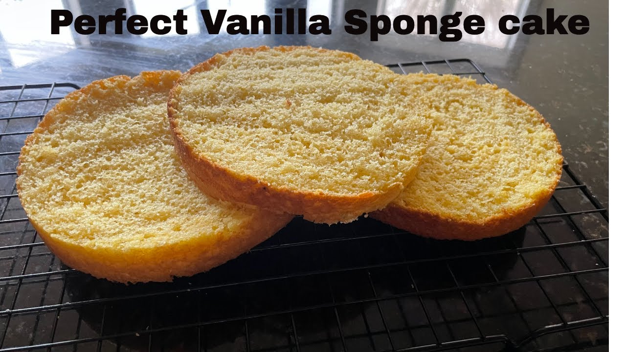 Vanilla Sponge Cake-Sponge Cake Base Recipe- Perfect Vanilla cake Easy to make at Home