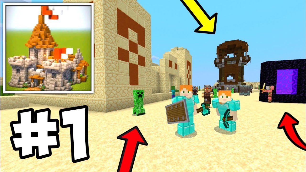 City Craft Crazy Block Multiplayer Survival Walkthrough Part 1 - Diamonds & Blacksmith 