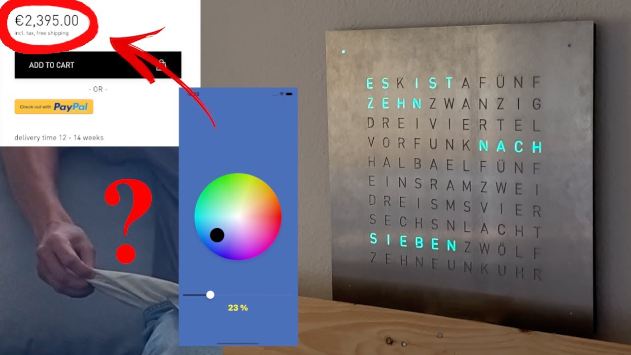 Saving 2000&euro; | Recreate Word Clock with APP