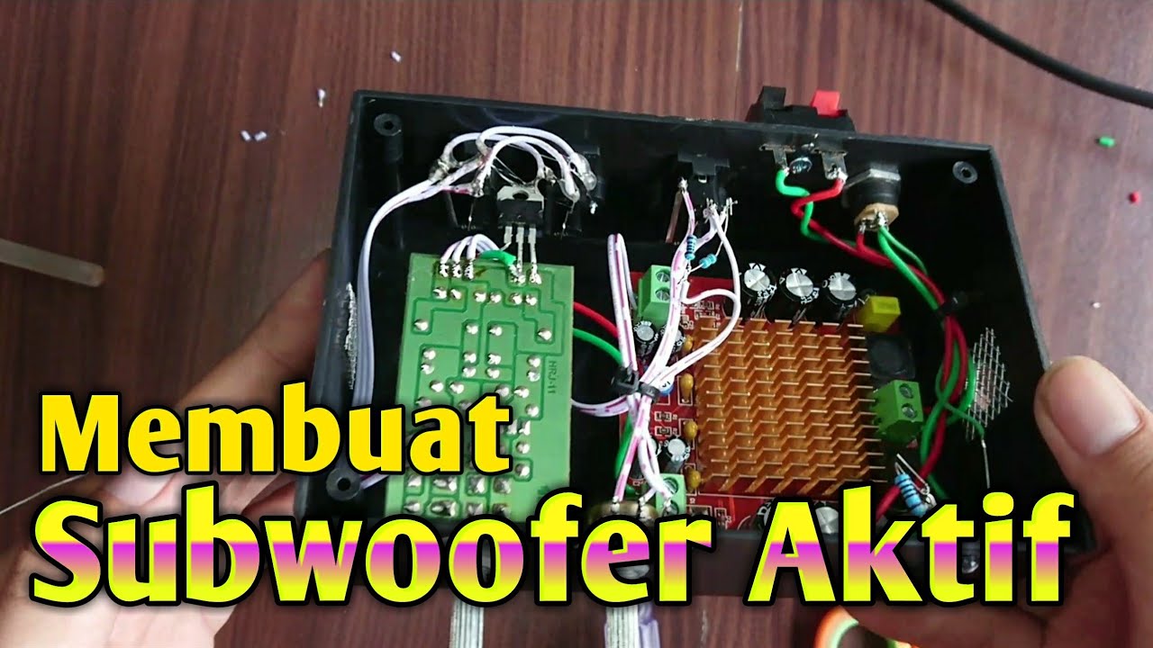 Tutorial membuat Subwoofer Aktif mini pake classD 150watt