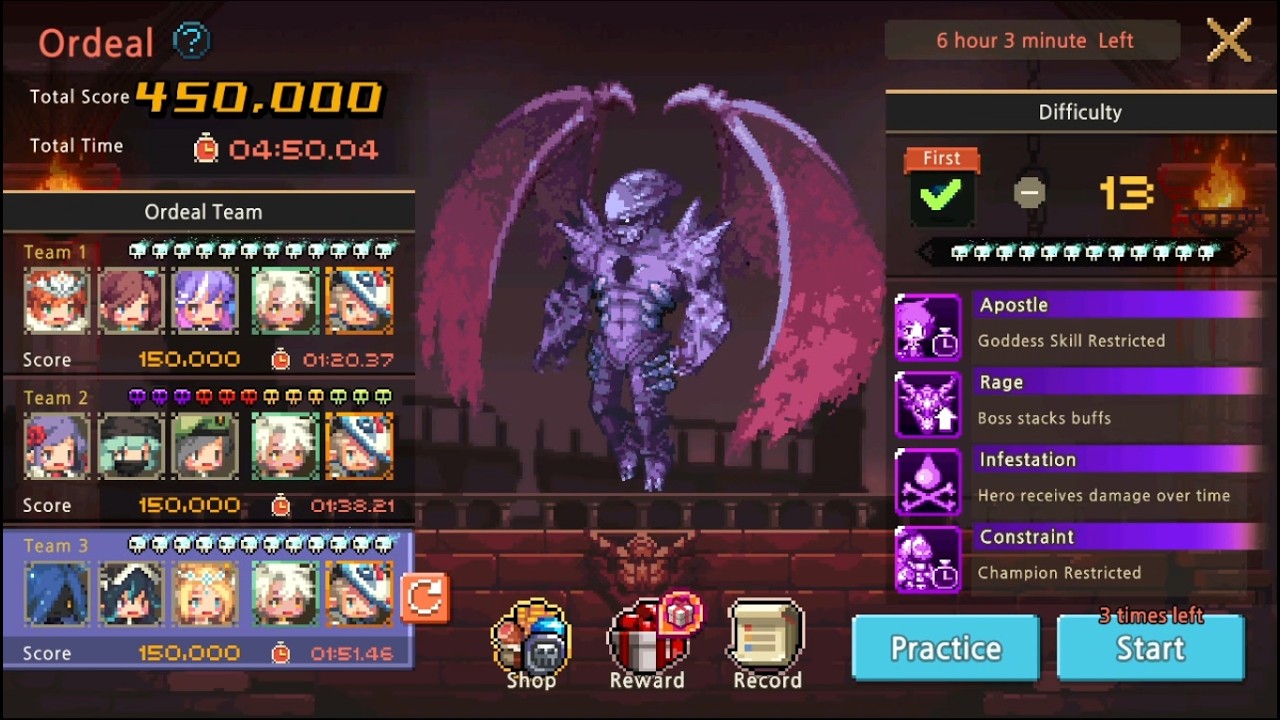 Shub Hera Skadi Stage 13 Ordeal Demonic Ascension February 2026 克魯賽德戰記  크루세이더퀘스트 Crusaders Quest