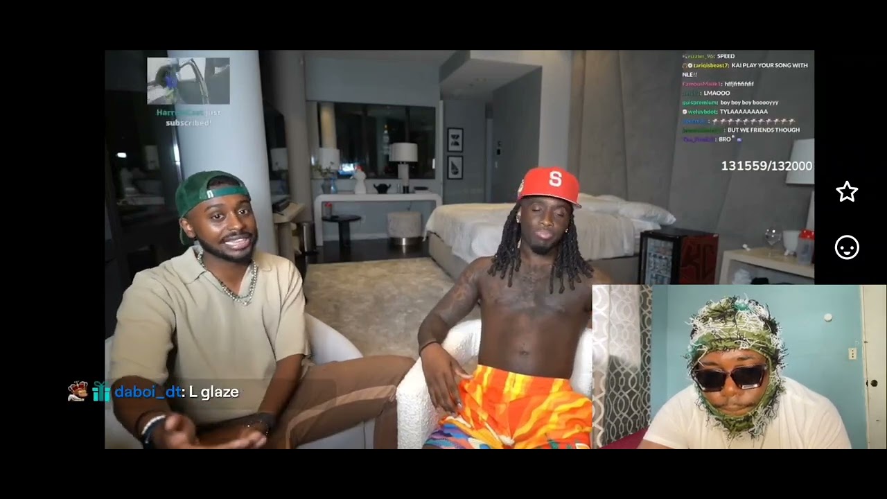 KAI CENAT FINDS OUT SHARKY AND TYLA ARE DATING | Dough Boii Reaction
