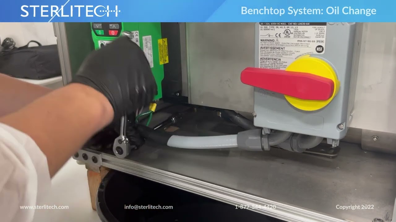 How to Change Oil on Sterlitech Benchtop Systems