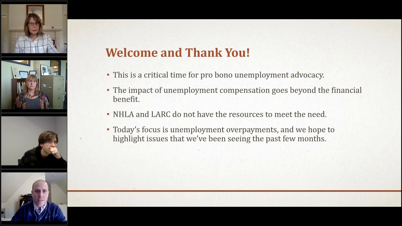 Pro Bono Training: Unemployment Overpayments During COVID-19