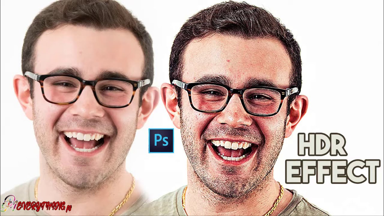 HDR effect + PSD || Photoshop tutorial