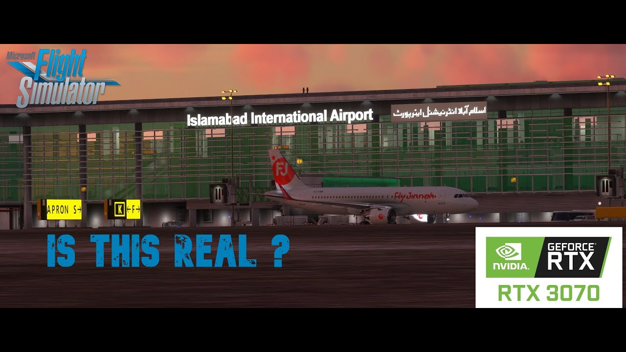 FLY JINNAH FLIGHT KARACHI TO ISLAMABAD FLIGHT SIMULATOR [MSFS 2020] [RTX 3070] ULTRA GRAPHICS
