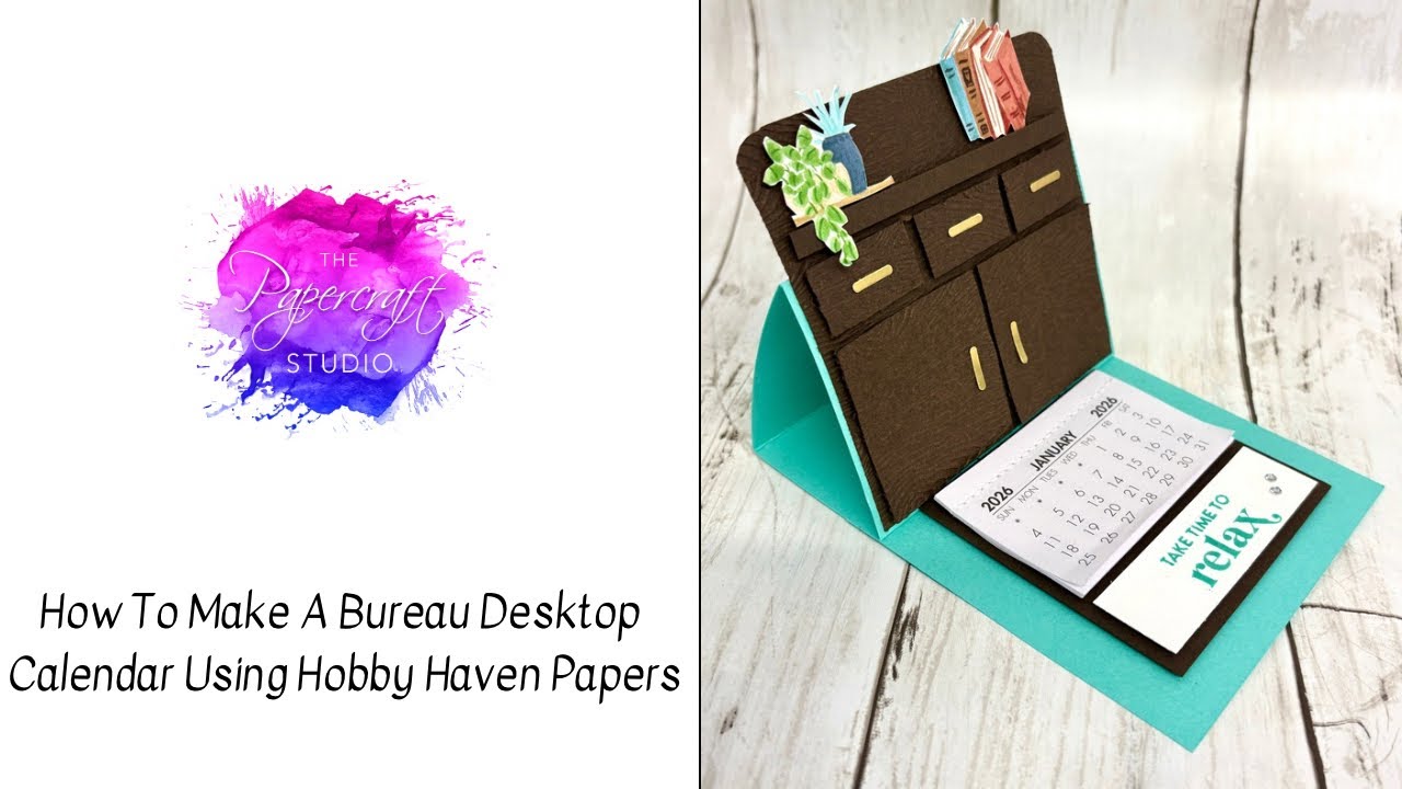 Как сделать настольный календарь из бумаги Hobby Haven