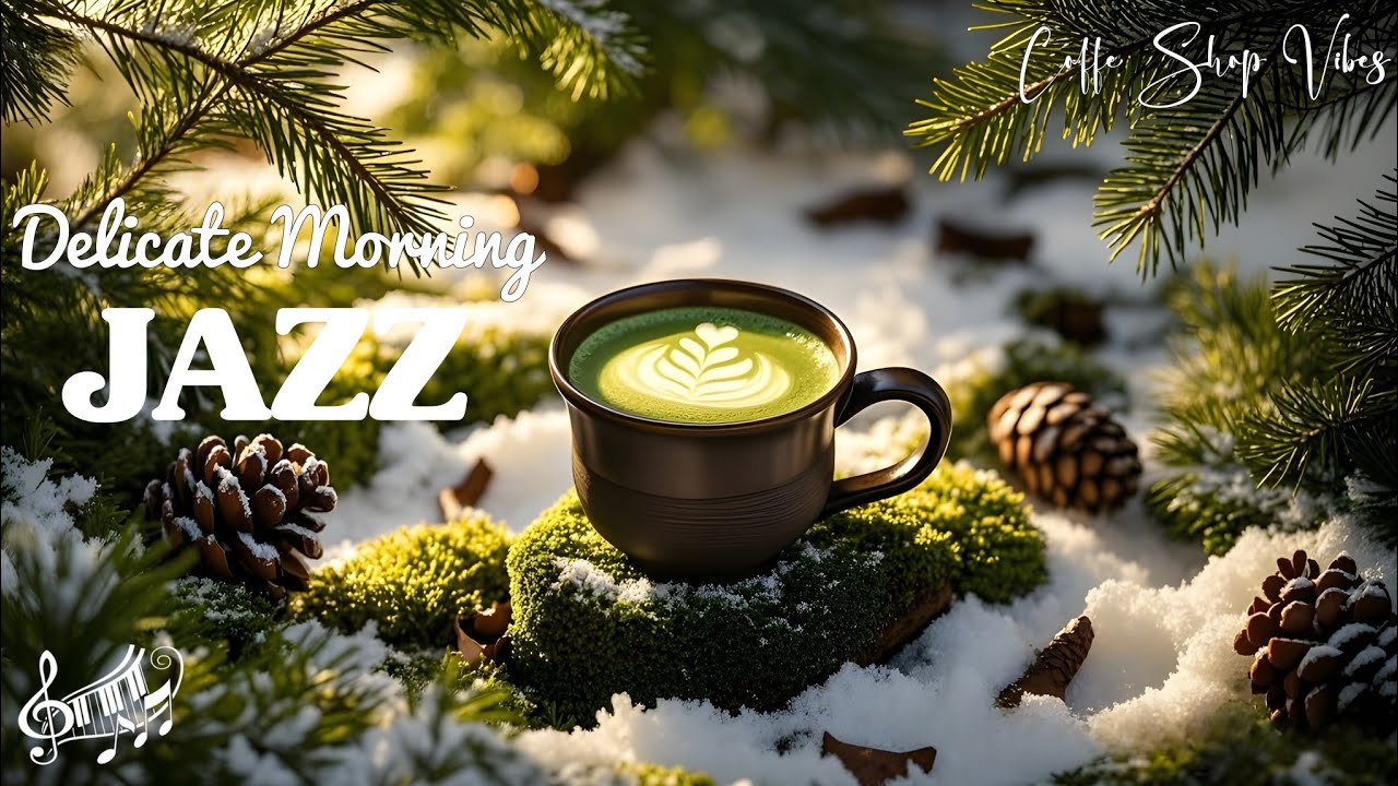 ☕ Delicate Morning Jazz & 🎷 Positive Jazz Cafe Piano Music, Cheerful Bossa Nova for Start the day🎶