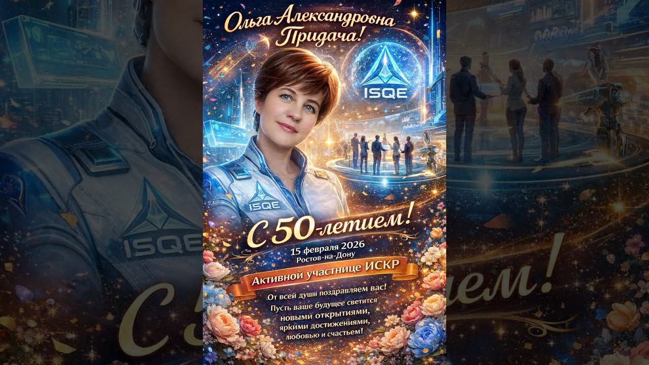 ИСКР. Поздравляем Олю Придачу с Юбилеем