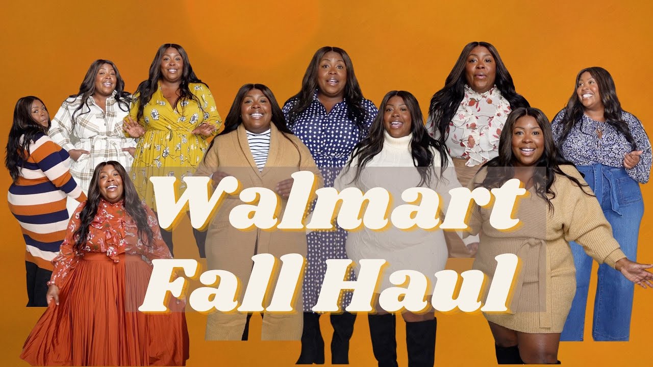 Walmart Plus Size Try-On Haul | ELOQUII Elements Fall Outfits | CANDESLAND 2021