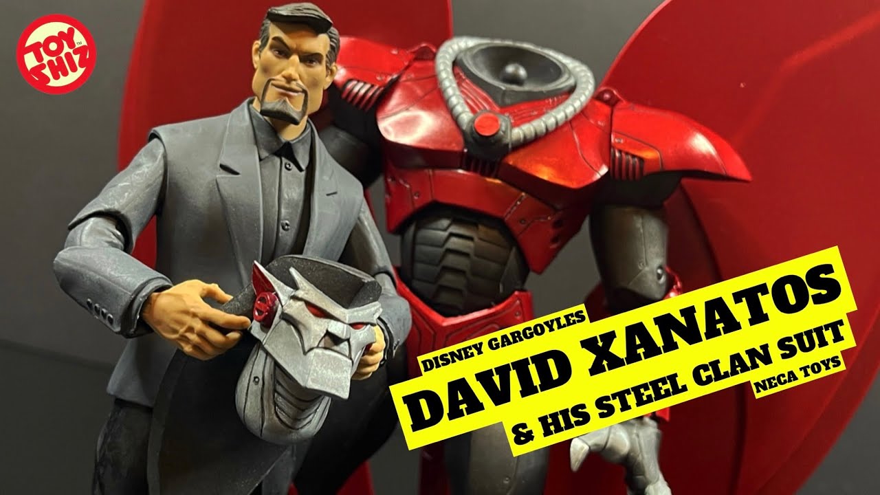 2023 DAVID XANATOS & HIS STEEL CLAN ROBOT  SUIT | Disney Gargoyles | NECA Toys