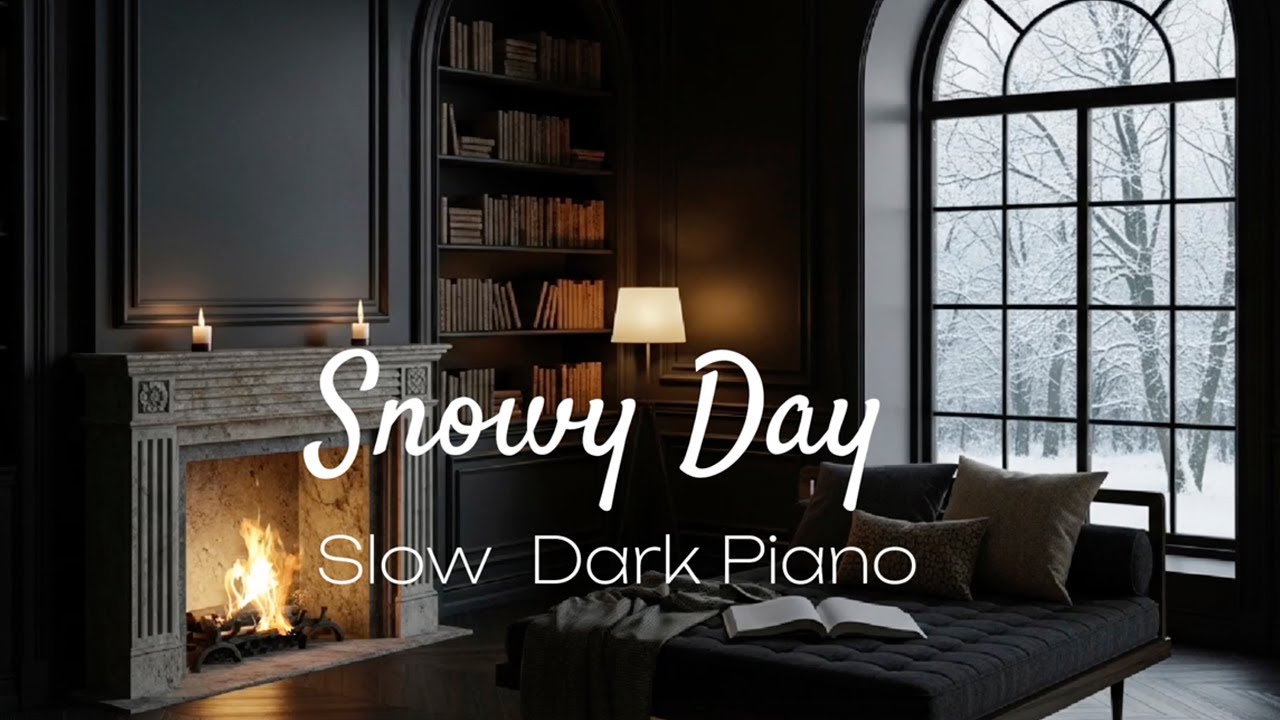 Snowy Day ❄️ Dark Piano for Empty Rooms | Melancholic Winter Ambience