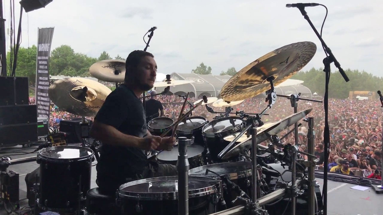 Trivium - “Throes of Perdition” - Carolina Rebellion (Alex Bent Drum Cam)
