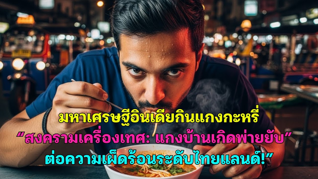 มหาเศรษฐีอินเดียกินแกงกะหรี่“สงครามเครื่องเทศ: แกงบ้านเกิดพ่ายยับ”ต่อความเผ็ดร้อนระดับไทยแลนด์!”