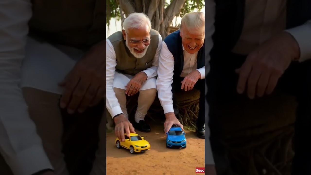 modi vs trump 😂 #trump #funny #shortsfeed #modi #shorts #parody