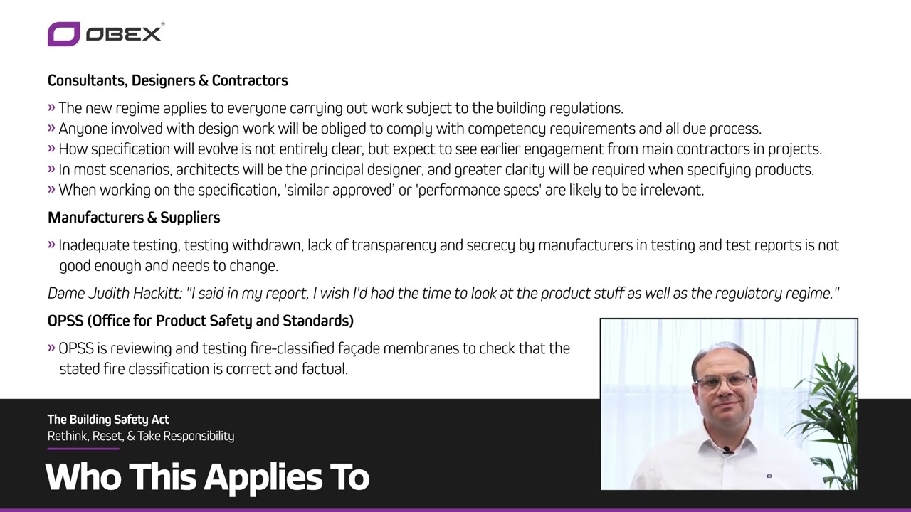 The Building Safety Act, Rethink, Reset & Take responsibility