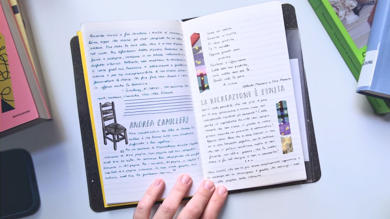 my Italian commonplace notebook (and books I've been reading lately)