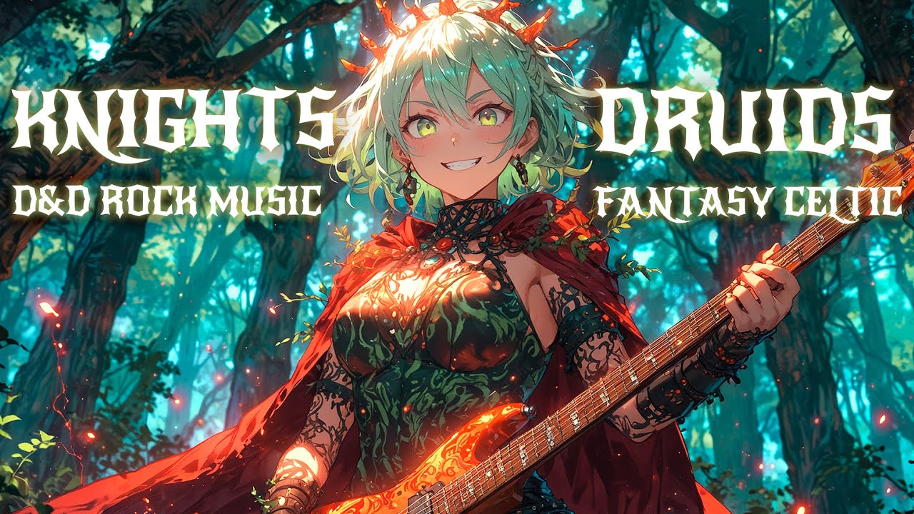 🌿 KNIGHTS & DRUIDS ⚔️ Celtic Fantasy Rock Music for RPG, Writing Gaming, Studying & Focus🔥2 Hours