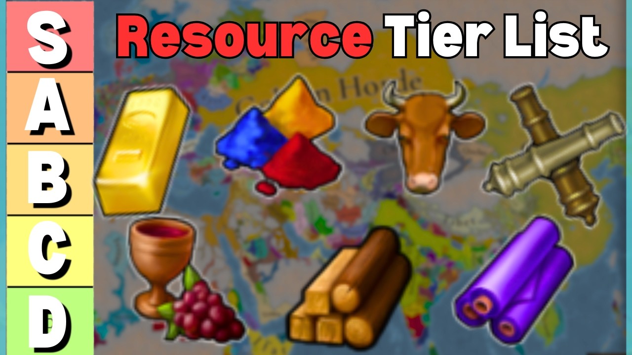 EU5 Resource Tier List! (Updated for Patch 1.1)