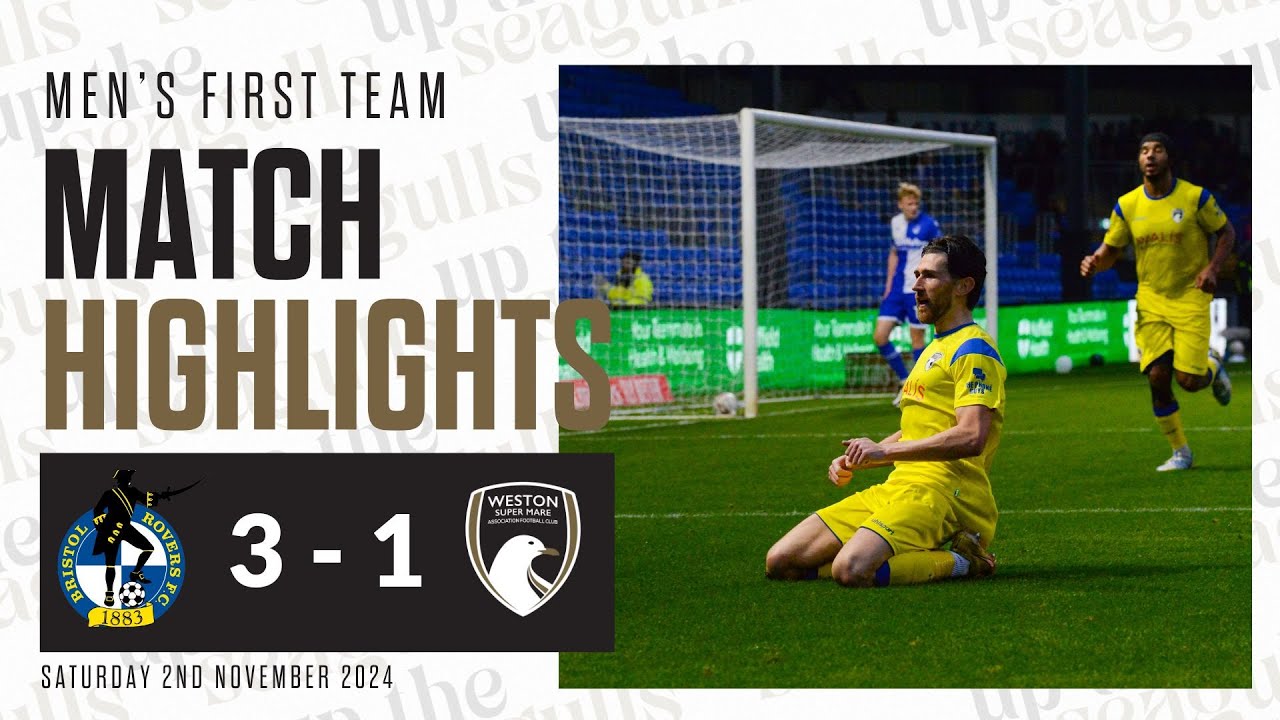 EXTENDED HIGHLIGHTS | Bristol Rovers 3 - 1 WsM AFC | Emirates FA Cup First Round | 2.11.24