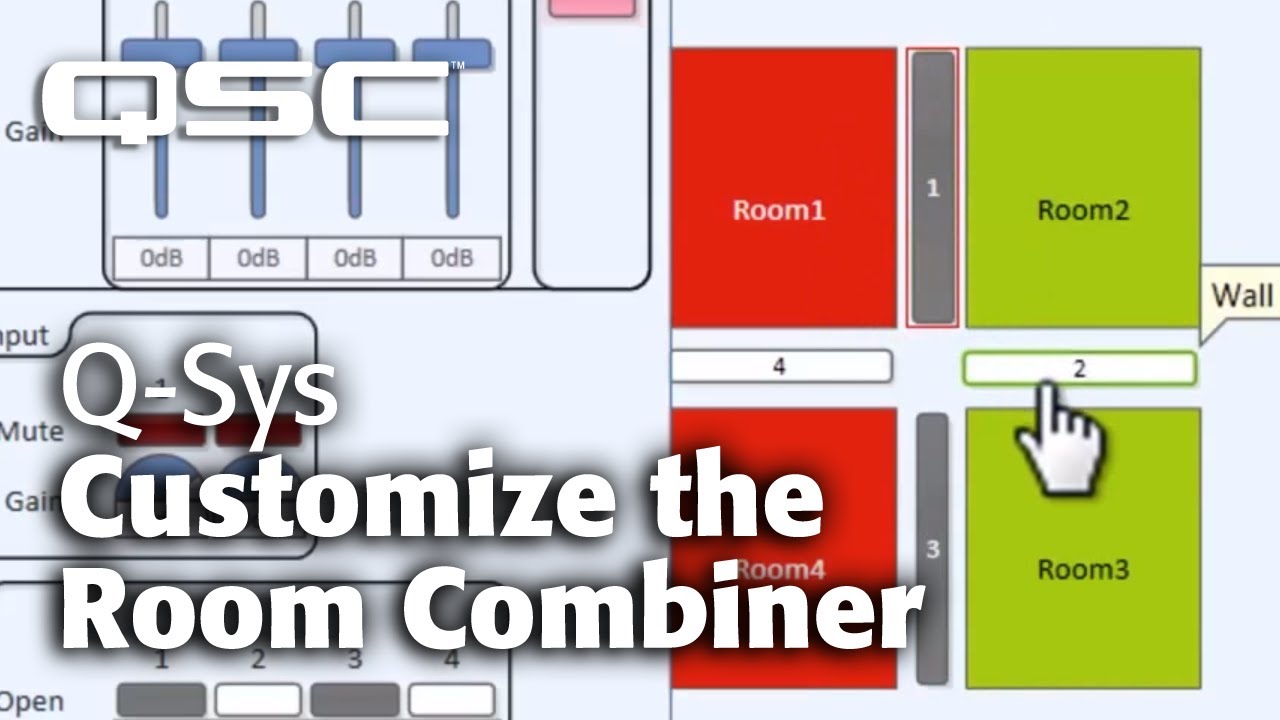 Q-SYS: Room Combiner - Part B (Customization)
