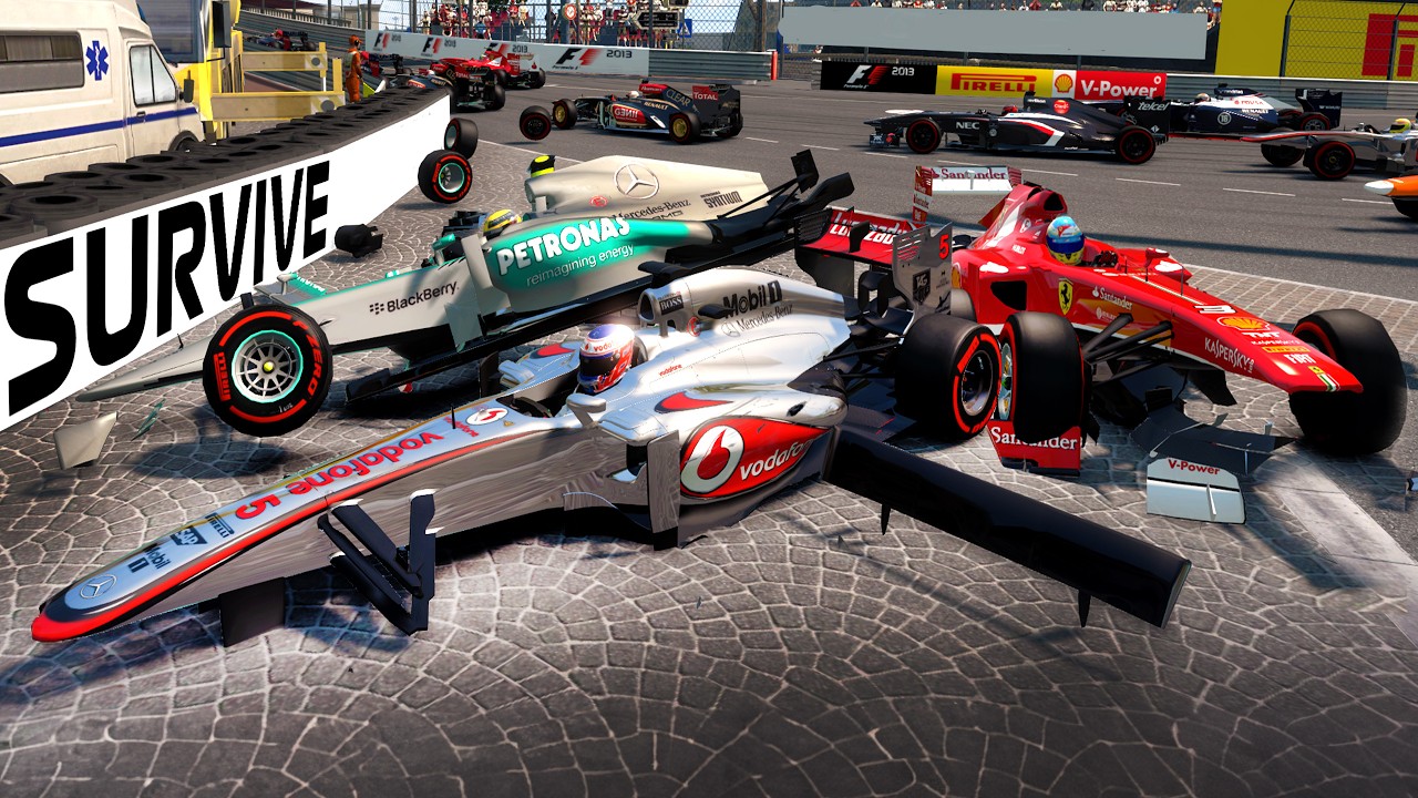 SURVIVE MONACO on F1 2013 but it's 10 YEARS LATER