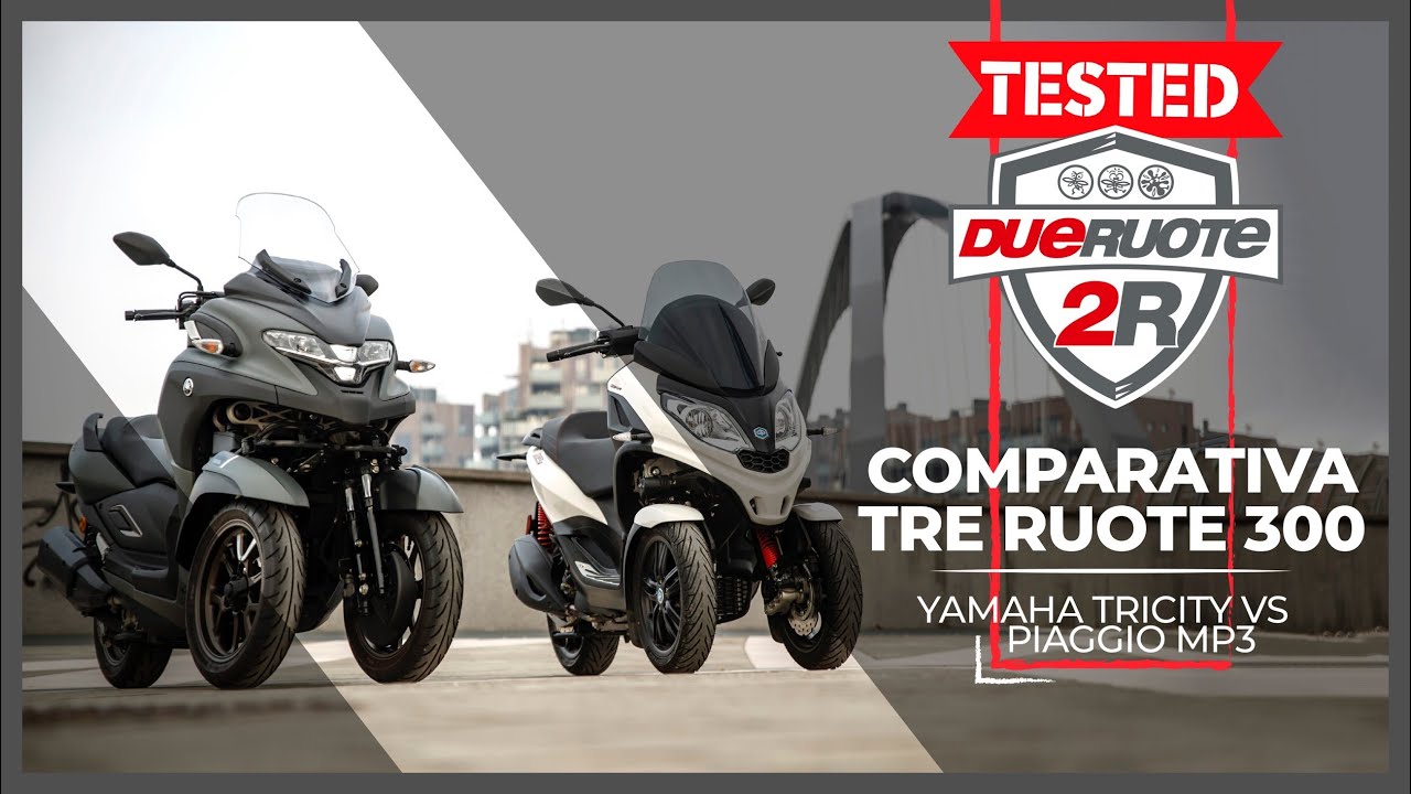 Piaggio MP3 300 vs Yamaha Tricity 300 - Sfida a tre ruote