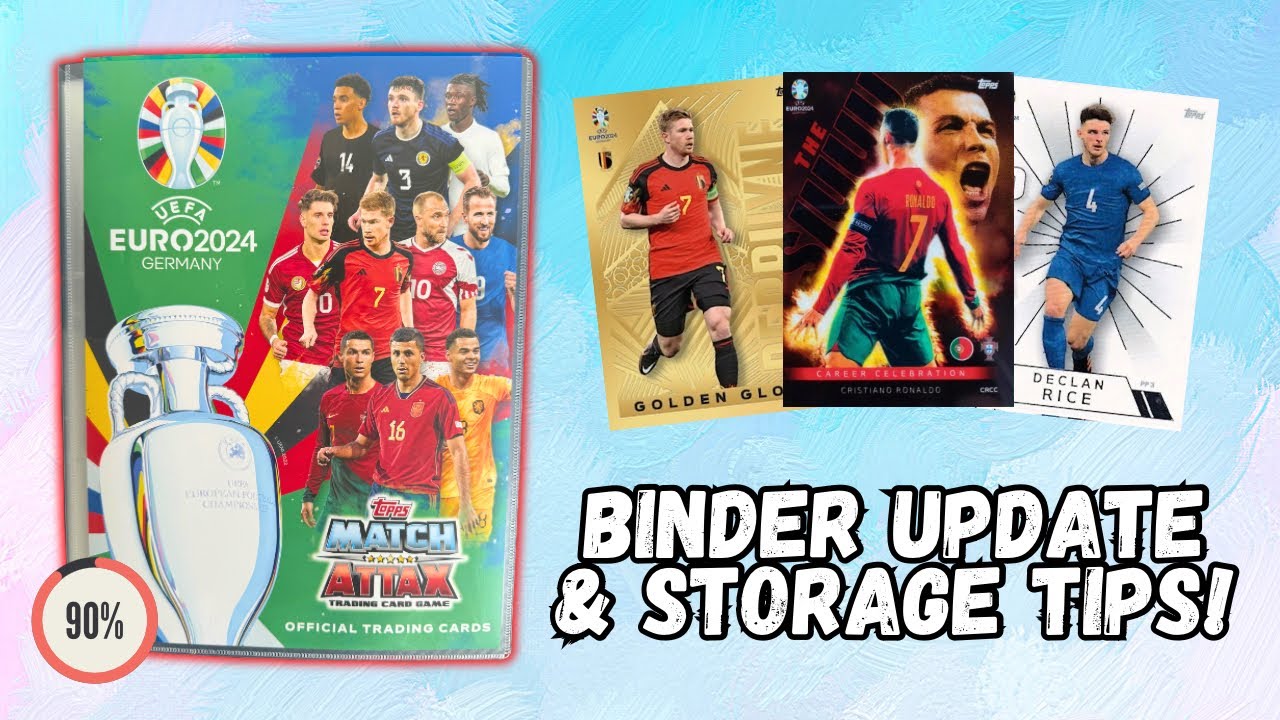 My Topps Match Attax Euro 2024 binder update! How to store the new cards!!